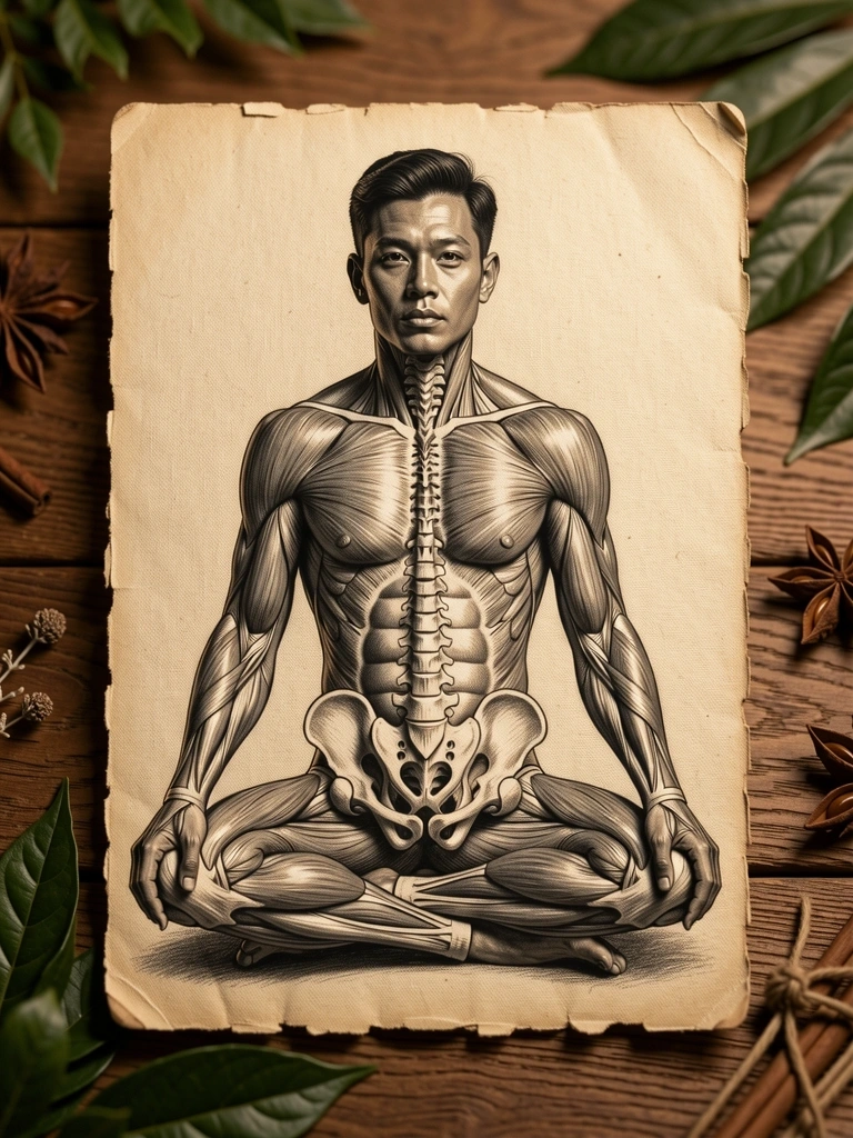 Correct posture illustration